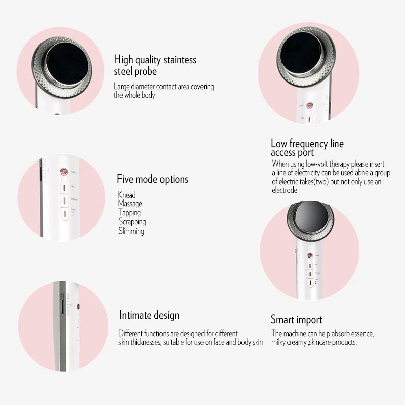 EMS 3 σε 1 Συσκευή Αδυνατίσματος, Σύσφιξης & Περιποίησης Σώματος με Υπερήχους, LED EMS 3 σε 1 Συσκευή Αδυνατίσματος, Σύσφιξης & Περιποίησης Σώματος με Υπερήχους, LED