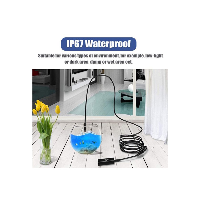 Ενδοσκοπική Κάμερα για Κινητό με Ανάλυση 1280×720 pixels και Καλώδιο 10m Ενδοσκοπική Κάμερα για Κινητό με Ανάλυση 1280×720 pixels και Καλώδιο 10m