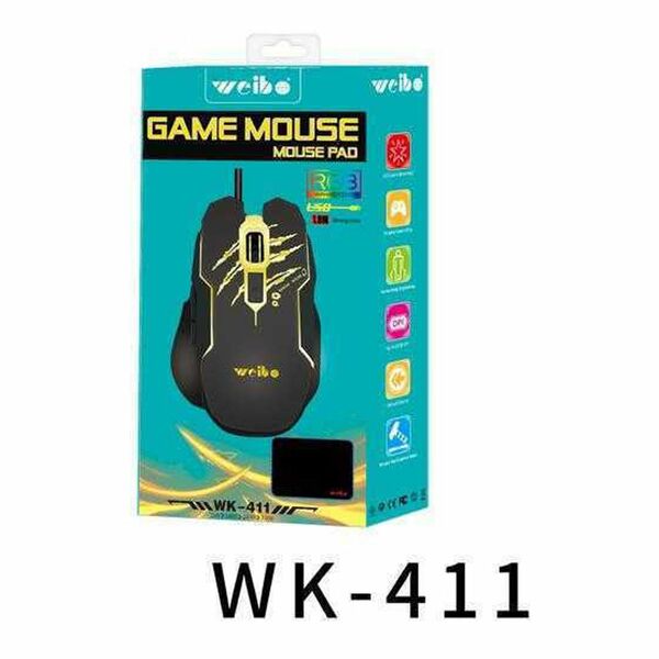 Ενσύρματο Gaming Ποντίκι με RGB Φωτισμό 2.4Ghz, Οπτικό Αισθητήρα και Mousepad για Δεξιόχειρες Weibo Μαύρο Ενσύρματο Gaming Ποντίκι με RGB Φωτισμό 2.4Ghz, Οπτικό Αισθητήρα και Mousepad για Δεξιόχειρες Weibo Μαύρο