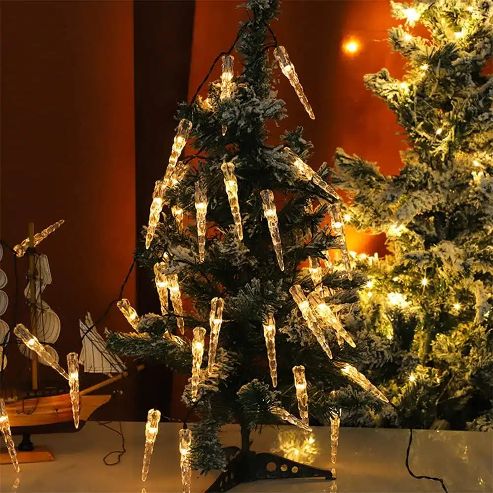 Εντυπωσιακά Χριστουγεννιάτικα Λαμπάκια Ρεύματος - Κρύσταλλοι 50 LED Θερμού Λευκού Φωτισμού Εντυπωσιακά Χριστουγεννιάτικα Λαμπάκια Ρεύματος - Κρύσταλλοι 50 LED Θερμού Λευκού Φωτισμού