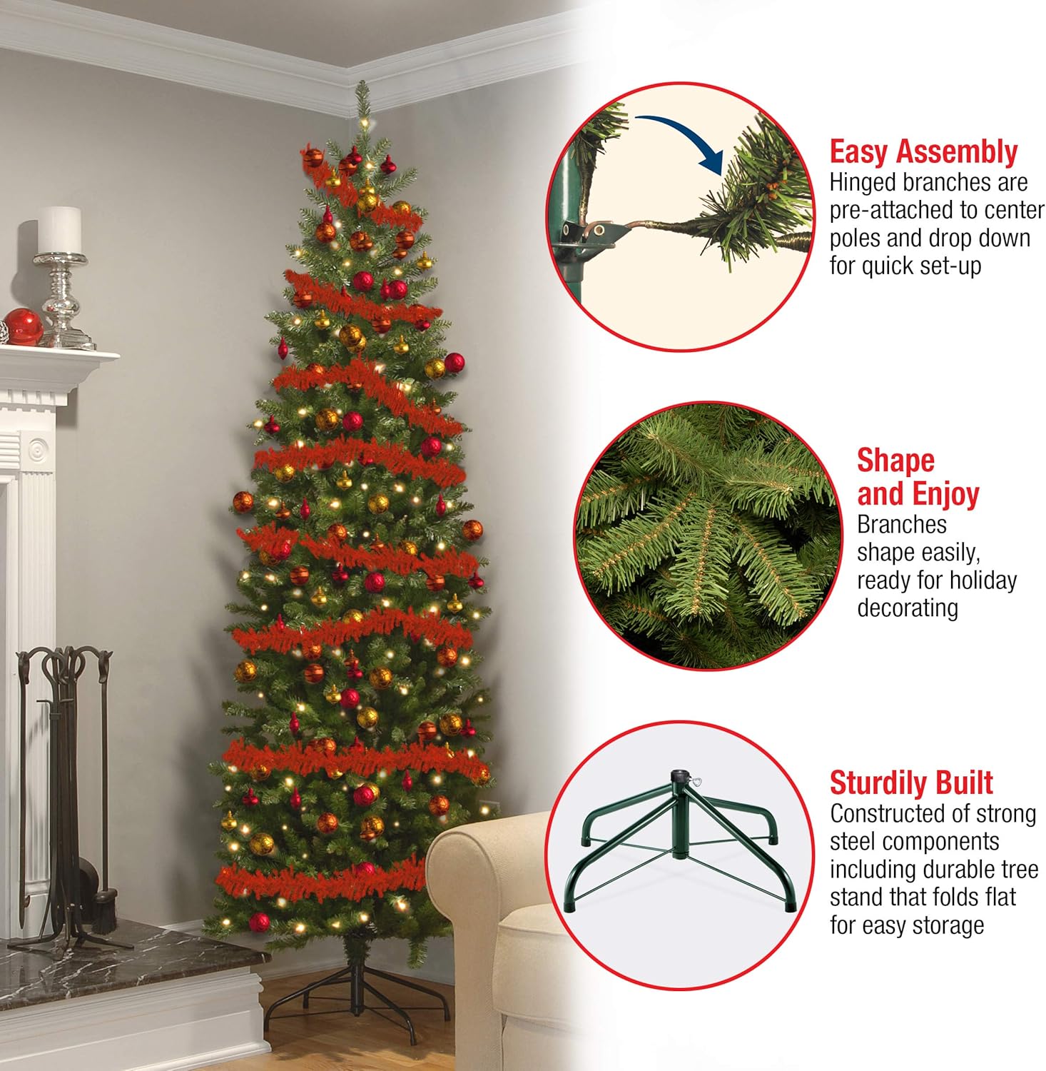 Εντυπωσιακό Χριστουγεννιάτικο Δέντρο 300 cm με Πυκνό Φύλλωμα Εντυπωσιακό Χριστουγεννιάτικο Δέντρο 300 cm με Πυκνό Φύλλωμα