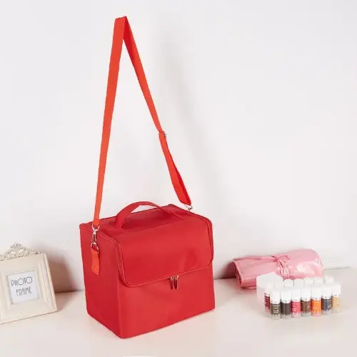 Επαγγελματική Αδιάβροχη Τσάντα Καλλυντικών με Ιμάντα Ώμου – Κόκκινη Επαγγελματική Αδιάβροχη Τσάντα Καλλυντικών με Ιμάντα Ώμου – Κόκκινη