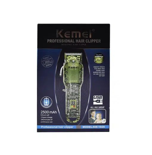 Επαγγελματική Επαναφορτιζόμενη Κουρευτική & Ξυριστική Μηχανή - Trimmer KEMEI KM-1926 με Μπαταρία - Camo Επαγγελματική Επαναφορτιζόμενη Κουρευτική & Ξυριστική Μηχανή - Trimmer KEMEI KM-1926 με Μπαταρία - Camo