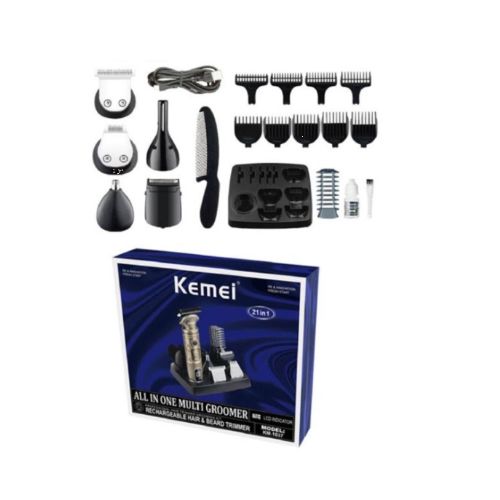 Επαγγελματική Επαναφορτιζόμενη Κουρευτική Μηχανή 5W Μεταλλική Ρυθμιζόμενου Μήκους Κοπής με LCD Οθόνη & Ένδειξη Μπαταρίας Χρυσή Kemei Επαγγελματική Επαναφορτιζόμενη Κουρευτική Μηχανή 5W Μεταλλική Ρυθμιζόμενου Μήκους Κοπής με LCD Οθόνη & Ένδειξη Μπαταρίας Χρυσή Kemei