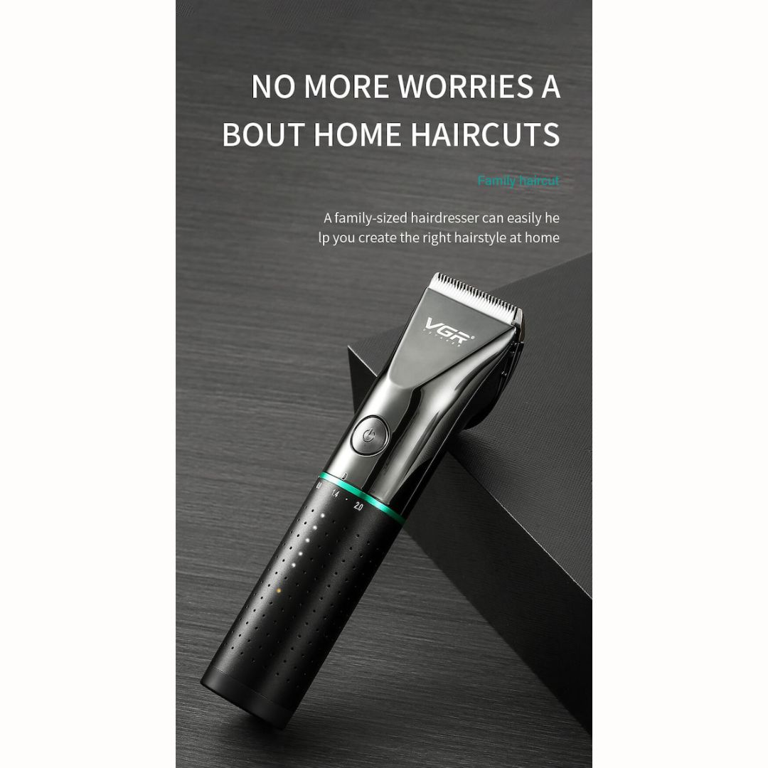 Επαγγελματική Επαναφορτιζόμενη Κουρευτική Μηχανή σε Γκρι Χρώμα VGR V-661 Επαγγελματική Επαναφορτιζόμενη Κουρευτική Μηχανή σε Γκρι Χρώμα VGR V-661