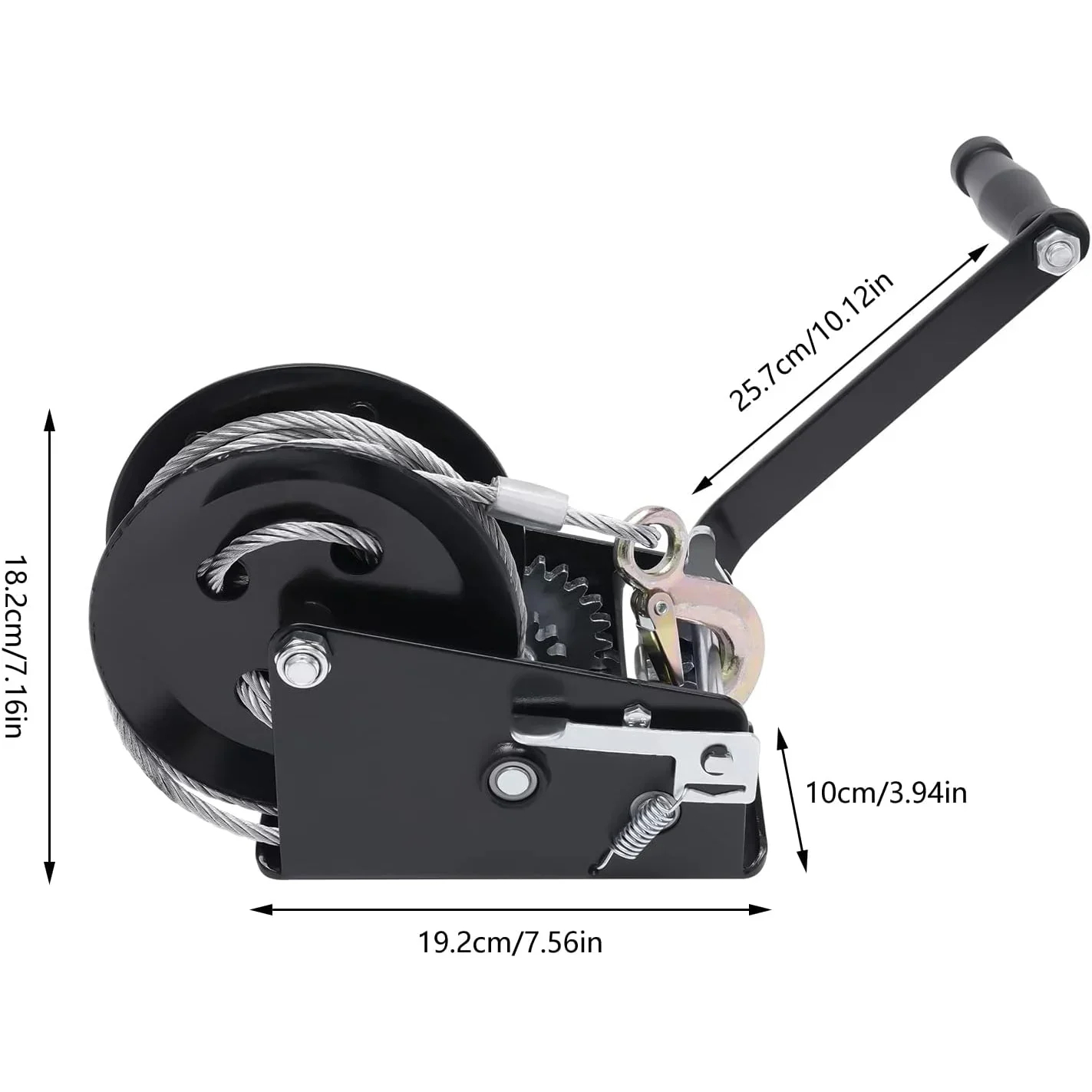 Επαγγελματική Καστάνια Διπλής Κατεύθυνσης - Εργάτης Τρέιλερ Χειροκίνητος Γαλβανιζέ για Ρυμουλκούμενο Φορτηγό 1130kg με Διπλό Γρανάζι και Συρματόσχοινο 8μ. με Γάντζο Επαγγελματική Καστάνια Διπλής Κατεύθυνσης - Εργάτης Τρέιλερ Χειροκίνητος Γαλβανιζέ για Ρυμουλκούμενο Φορτηγό 1130kg με Διπλό Γρανάζι και Συρματόσχοινο 8μ. με Γάντζο