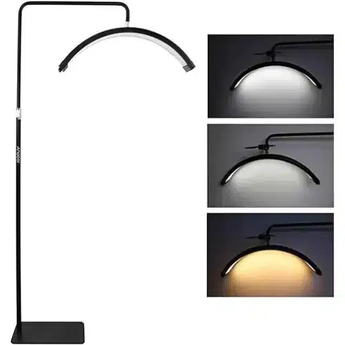 Επαγγελματική Λάμπα-Φωτιστικό Δαπέδου Half Moon Lamp 36W με Θερμό Λευκό Φως και 3 Επίπεδα Φωτεινότητας Μαύρη Επαγγελματική Λάμπα-Φωτιστικό Δαπέδου Half Moon Lamp 36W με Θερμό Λευκό Φως και 3 Επίπεδα Φωτεινότητας Μαύρη