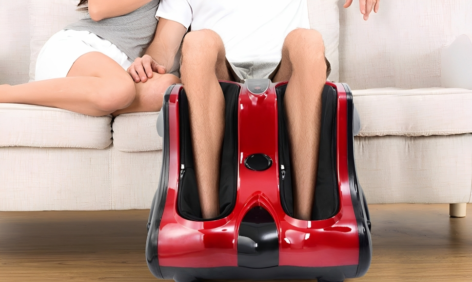 Επαγγελματική Θερμαινόμενη Συσκευή Μασάζ Ποδιών και Γάμπας - Κόκκινο Μαύρο Επαγγελματική Θερμαινόμενη Συσκευή Μασάζ Ποδιών και Γάμπας - Κόκκινο Μαύρο