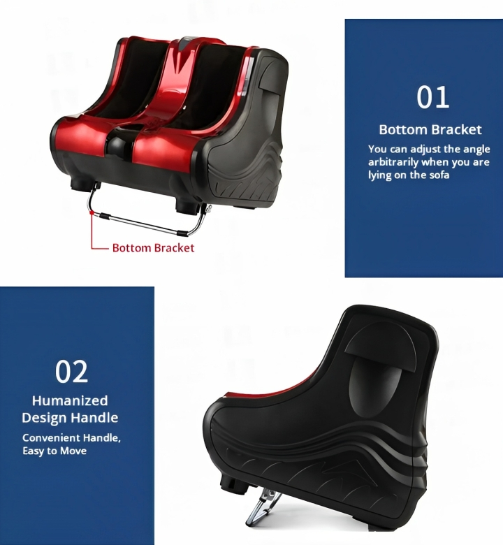 Επαγγελματική Θερμαινόμενη Συσκευή Μασάζ Ποδιών και Γάμπας - Κόκκινο Μαύρο Επαγγελματική Θερμαινόμενη Συσκευή Μασάζ Ποδιών και Γάμπας - Κόκκινο Μαύρο