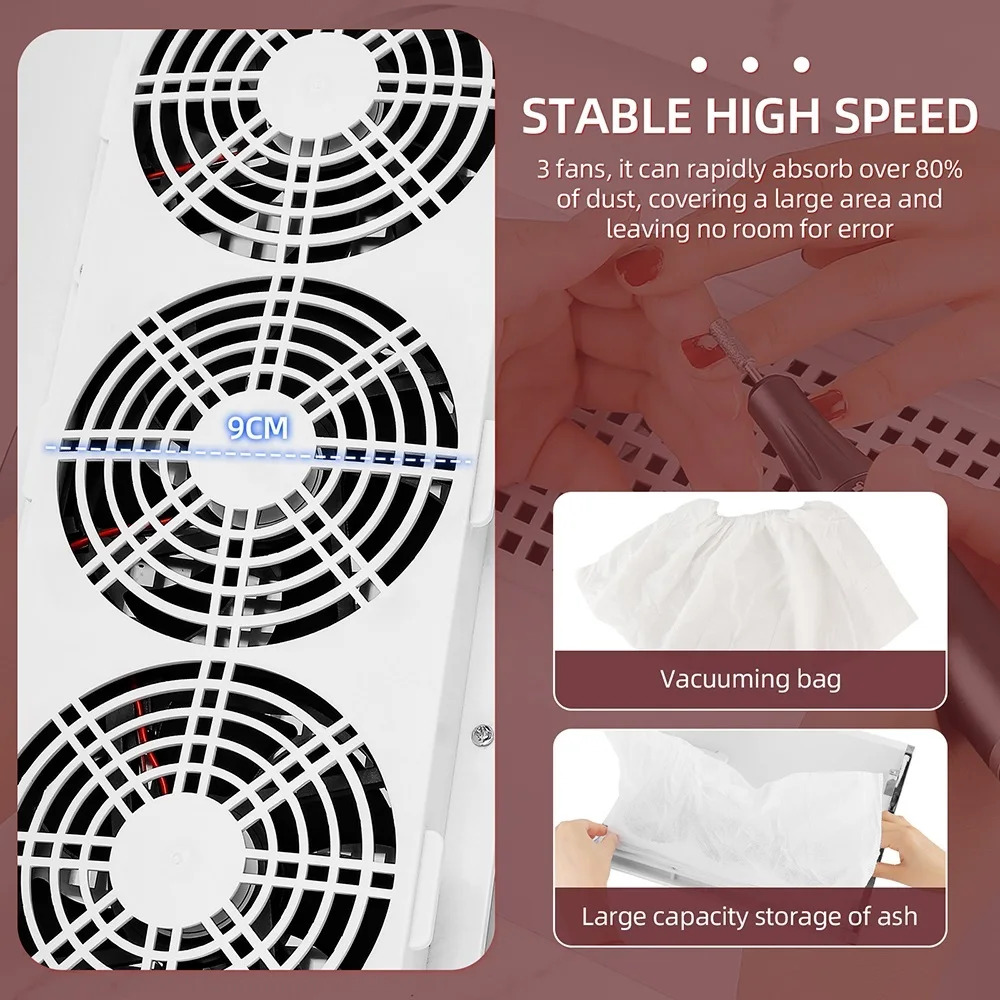 Επαγγελματική Βάση Μανικιούρ με Ηλεκτρικό Απορροφητήρα Σκόνης Νυχιών 60W - Arrango Επαγγελματική Βάση Μανικιούρ με Ηλεκτρικό Απορροφητήρα Σκόνης Νυχιών 60W - Arrango