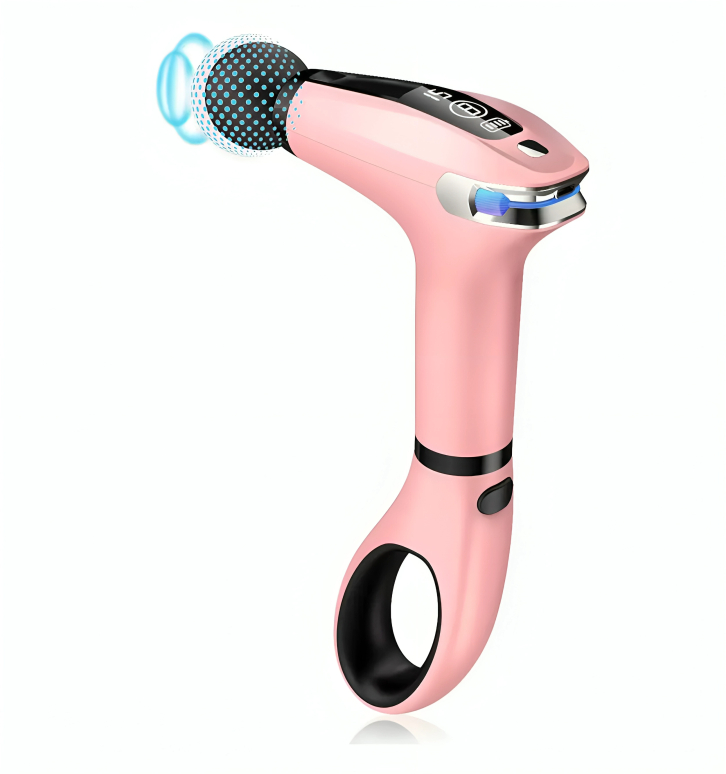 Επαγγελματικό Επαναφορτιζόμενο Πιστόλι Μασάζ με 4 Κεφαλές και Οθόνη Ενδείξεων LED Επαγγελματικό Επαναφορτιζόμενο Πιστόλι Μασάζ με 4 Κεφαλές και Οθόνη Ενδείξεων LED