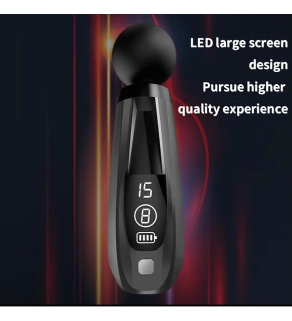 Επαγγελματικό Επαναφορτιζόμενο Πιστόλι Μασάζ με 4 Κεφαλές και Οθόνη Ενδείξεων LED Επαγγελματικό Επαναφορτιζόμενο Πιστόλι Μασάζ με 4 Κεφαλές και Οθόνη Ενδείξεων LED