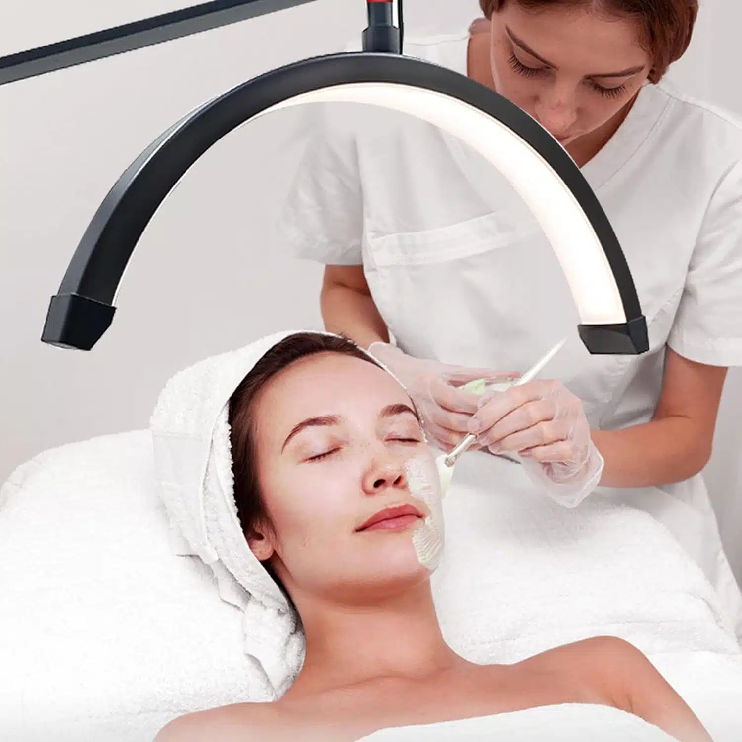 Επαγγελματικό Επιτραπέζιο Φωτιστικό Μισοφέγγαρο με Βάση Στήριξης Επεκτεινόμενο με Δυνατότητα Περιστροφής 360° Επαγγελματικό Επιτραπέζιο Φωτιστικό Μισοφέγγαρο με Βάση Στήριξης Επεκτεινόμενο με Δυνατότητα Περιστροφής 360°