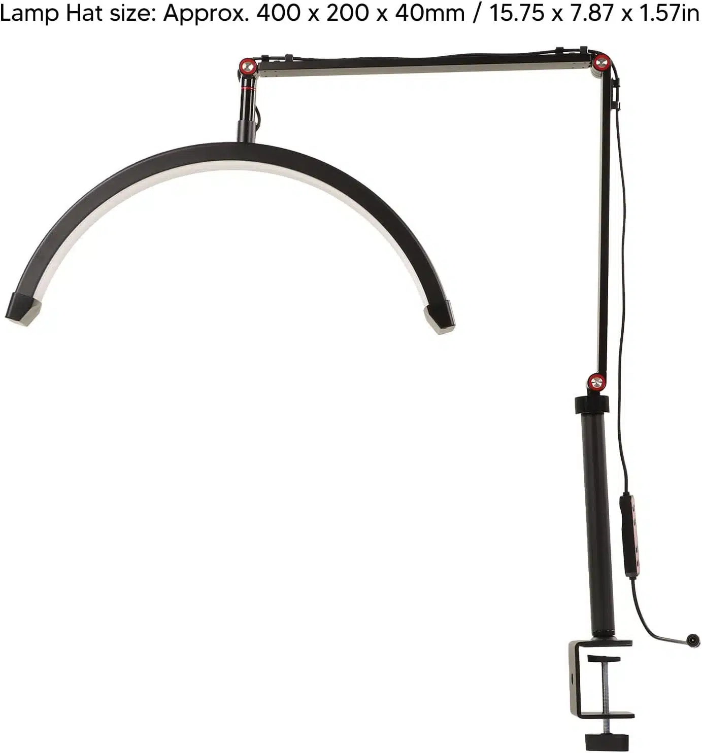 Επαγγελματικό Επιτραπέζιο Φωτιστικό Μισοφέγγαρο με Βάση Στήριξης Επεκτεινόμενο με Δυνατότητα Περιστροφής 360° Επαγγελματικό Επιτραπέζιο Φωτιστικό Μισοφέγγαρο με Βάση Στήριξης Επεκτεινόμενο με Δυνατότητα Περιστροφής 360°