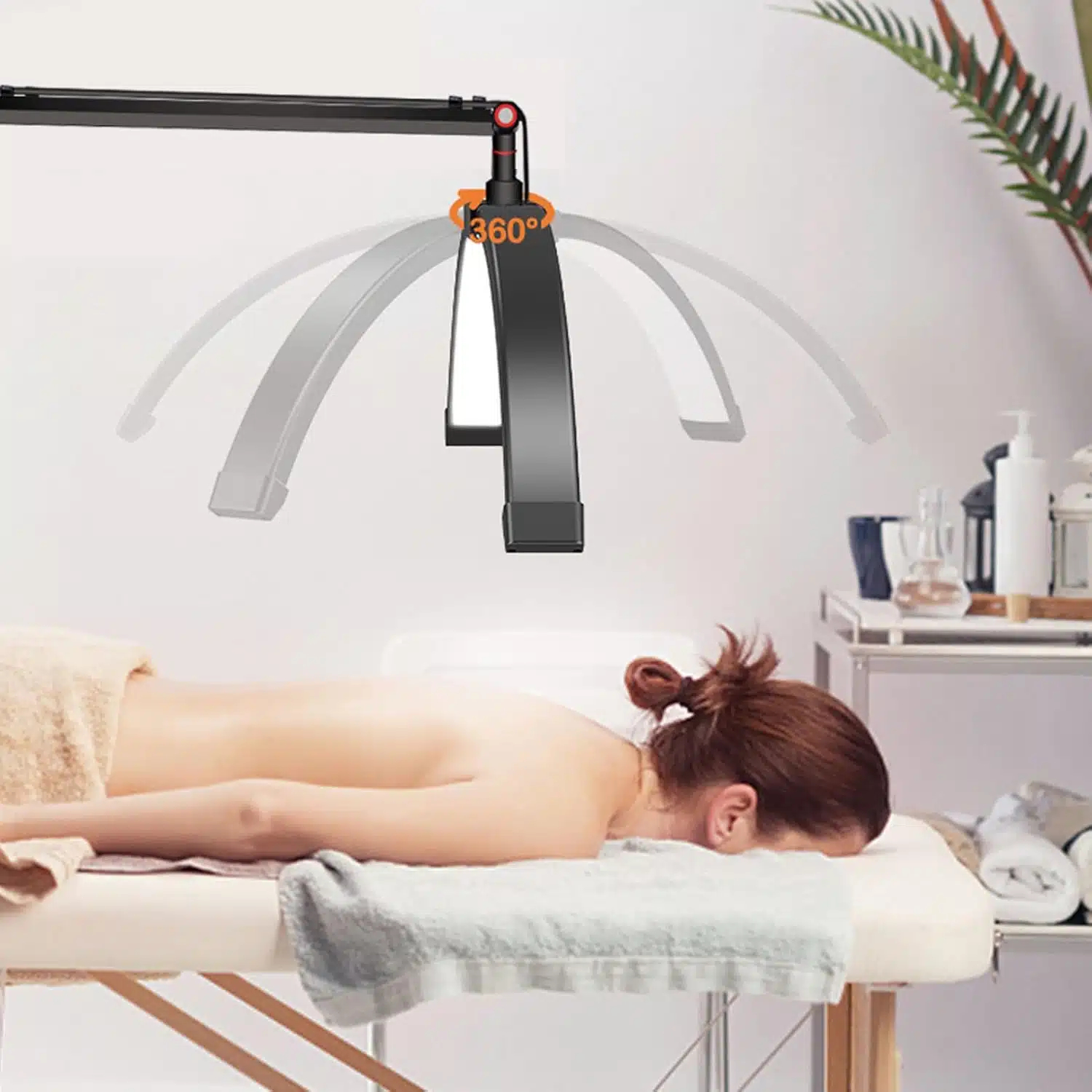 Επαγγελματικό Επιτραπέζιο Φωτιστικό Μισοφέγγαρο με Βάση Στήριξης Επεκτεινόμενο με Δυνατότητα Περιστροφής 360° Επαγγελματικό Επιτραπέζιο Φωτιστικό Μισοφέγγαρο με Βάση Στήριξης Επεκτεινόμενο με Δυνατότητα Περιστροφής 360°