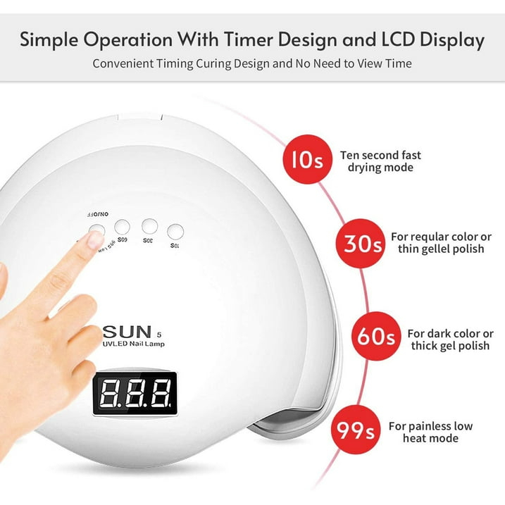 Επαγγελματικό Φουρνάκι Νυχιών UV LED με 4 Επιλογές Χρονοδιακόπτη, Αισθητήρα Κίνησης & Αποσπώμενη Βάση - Sun One Επαγγελματικό Φουρνάκι Νυχιών UV LED με 4 Επιλογές Χρονοδιακόπτη, Αισθητήρα Κίνησης & Αποσπώμενη Βάση - Sun One