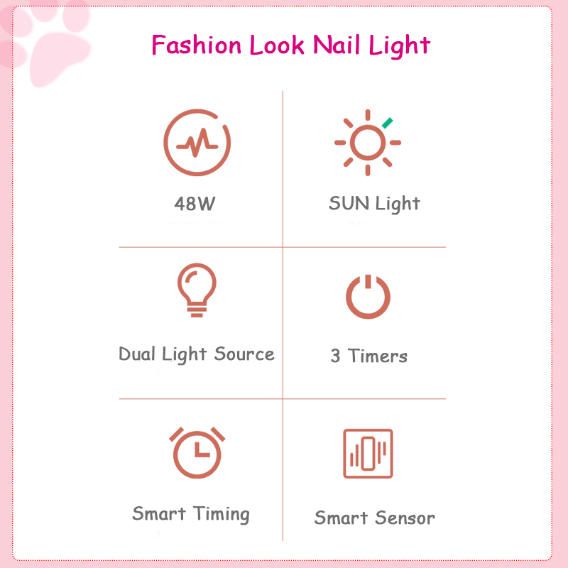 Επαγγελματικό LED Φουρνάκι Νυχιών 48W με Αισθητήρα Αφής, Χρονοδιακόπτη & Αποσπώμενη Βάση - Nail UV Lamp Επαγγελματικό LED Φουρνάκι Νυχιών 48W με Αισθητήρα Αφής, Χρονοδιακόπτη & Αποσπώμενη Βάση - Nail UV Lamp