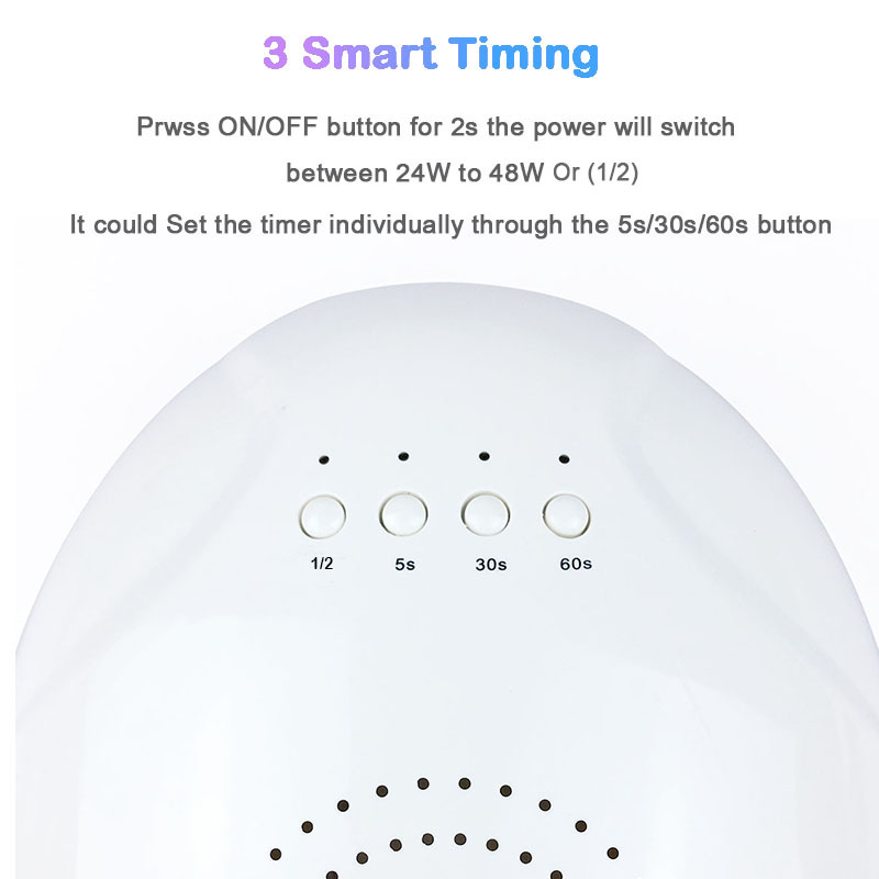 Επαγγελματικό LED Φουρνάκι Νυχιών 48W με Αισθητήρα Αφής, Χρονοδιακόπτη & Αποσπώμενη Βάση - Nail UV Lamp Επαγγελματικό LED Φουρνάκι Νυχιών 48W με Αισθητήρα Αφής, Χρονοδιακόπτη & Αποσπώμενη Βάση - Nail UV Lamp