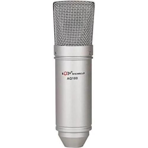 Επαγγελματικό Μικρόφωνο Ηχογράφησης – Live Ραδιοφωνικής Εκπομπής – Ασημί Επαγγελματικό Μικρόφωνο Ηχογράφησης – Live Ραδιοφωνικής Εκπομπής – Ασημί