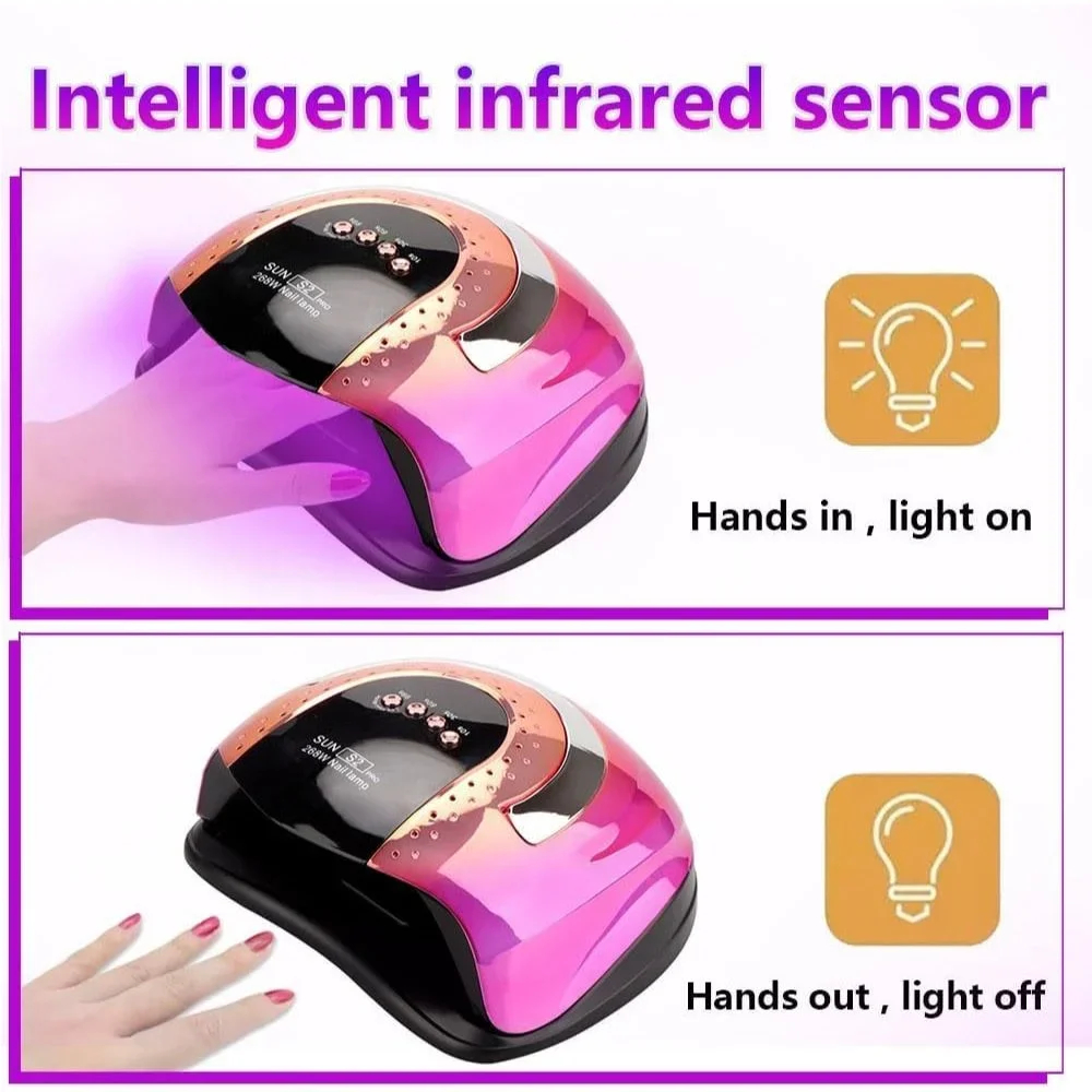 Επαγγελματικό Πολύχρωμο Φουρνάκι Νυχιών με Χρονοδιακόπτη και Αισθητήρα Sun S2 Pro 268W Επαγγελματικό Πολύχρωμο Φουρνάκι Νυχιών με Χρονοδιακόπτη και Αισθητήρα Sun S2 Pro 268W