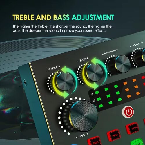 Επαγγελματικό Σετ Ήχου με Πυκνωτικό Μικρόφωνο και Κάρτα Ήχου για Studio Andowl Μαύρο - Χρυσό Επαγγελματικό Σετ Ήχου με Πυκνωτικό Μικρόφωνο και Κάρτα Ήχου για Studio Andowl Μαύρο - Χρυσό