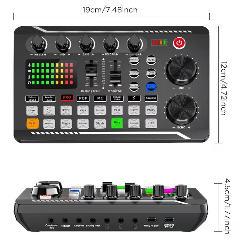 Επαγγελματικό Σετ Mini Studio με Μικρόφωνο και Κάρτα Ήχου Andowl με Τρίποδο για Live Streaming Επαγγελματικό Σετ Mini Studio με Μικρόφωνο και Κάρτα Ήχου Andowl με Τρίποδο για Live Streaming
