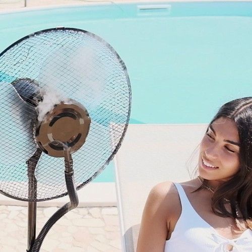 Επαγγελματικός Επιδαπέδιος Ανεμιστήρας Υδρονέφωσης - Ψεκασμού Νερού 75W με 3 Ταχύτητες με Τηλεχειριστήριο Επαγγελματικός Επιδαπέδιος Ανεμιστήρας Υδρονέφωσης - Ψεκασμού Νερού 75W με 3 Ταχύτητες με Τηλεχειριστήριο