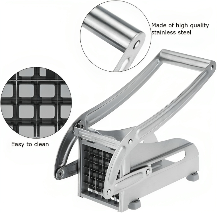 Επαγγελματικός Μεταλλικός Ανοξείδωτος Πατατοκόφτης - Potato Chipper Kitchen Helper OEM Επαγγελματικός Μεταλλικός Ανοξείδωτος Πατατοκόφτης - Potato Chipper Kitchen Helper OEM