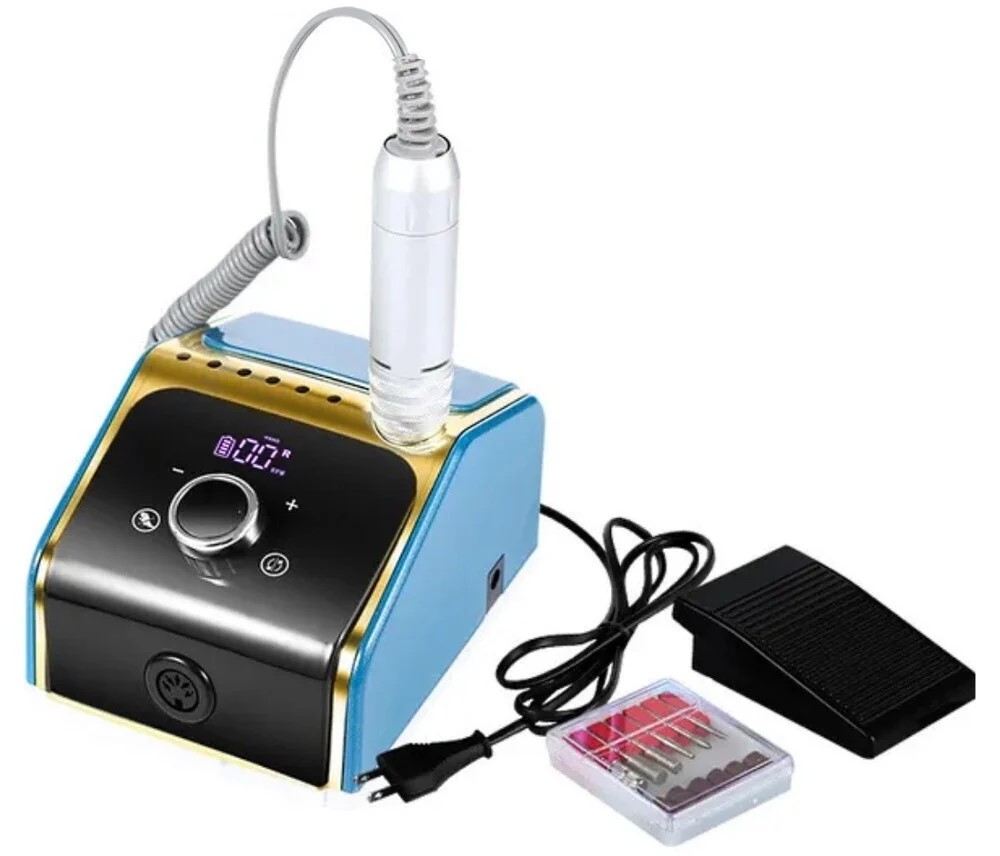 Επαγγελματικός Τροχός Νυχιών Ρεύματος 35000rpm - 50 W - Μπλε Χρώμα Επαγγελματικός Τροχός Νυχιών Ρεύματος 35000rpm - 50 W - Μπλε Χρώμα