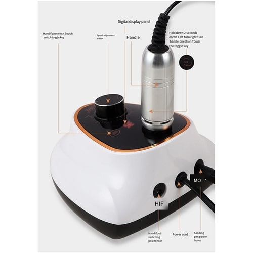 Επαγγελματικός τροχός νυχιών Ρεύματος 35000rpm Sml Επαγγελματικός τροχός νυχιών Ρεύματος 35000rpm Sml