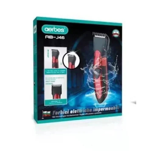 Επαναφορτιζόμενη Αδιάβροχη Κουρευτική Μηχανή με Ρυθμιζόμενο Μήκος Κοπής- Aerbes Επαναφορτιζόμενη Αδιάβροχη Κουρευτική Μηχανή με Ρυθμιζόμενο Μήκος Κοπής- Aerbes