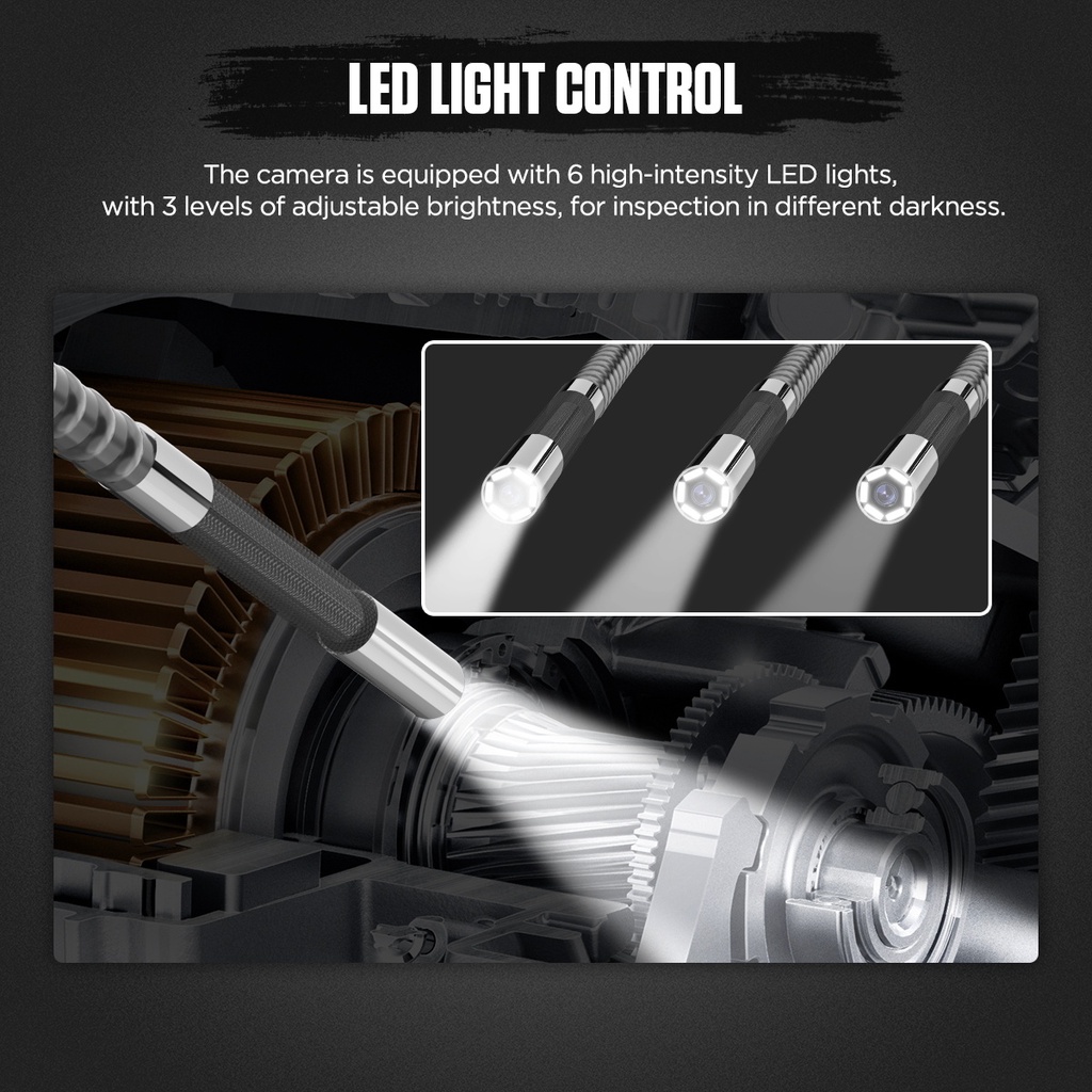 Επαναφορτιζόμενη Αδιάβροχη Βιομηχανική Ενδοσκοπική Κάμερα Επιθεώρησης Αυτοκινήτου με Βάση Στήριξης & App για Smartphone - AUTOOL Επαναφορτιζόμενη Αδιάβροχη Βιομηχανική Ενδοσκοπική Κάμερα Επιθεώρησης Αυτοκινήτου με Βάση Στήριξης & App για Smartphone - AUTOOL