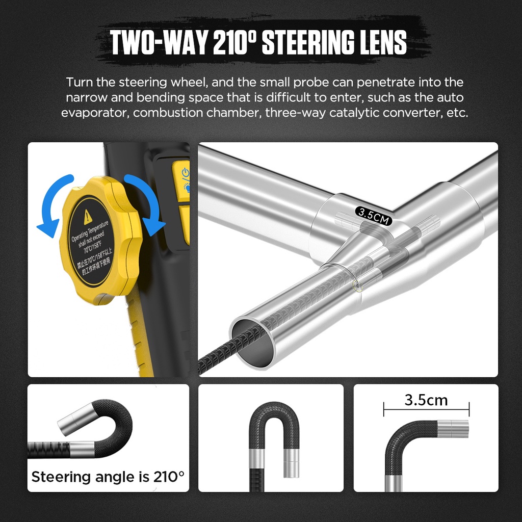 Επαναφορτιζόμενη Αδιάβροχη Βιομηχανική Ενδοσκοπική Κάμερα Επιθεώρησης Αυτοκινήτου με Βάση Στήριξης & App για Smartphone - AUTOOL Επαναφορτιζόμενη Αδιάβροχη Βιομηχανική Ενδοσκοπική Κάμερα Επιθεώρησης Αυτοκινήτου με Βάση Στήριξης & App για Smartphone - AUTOOL