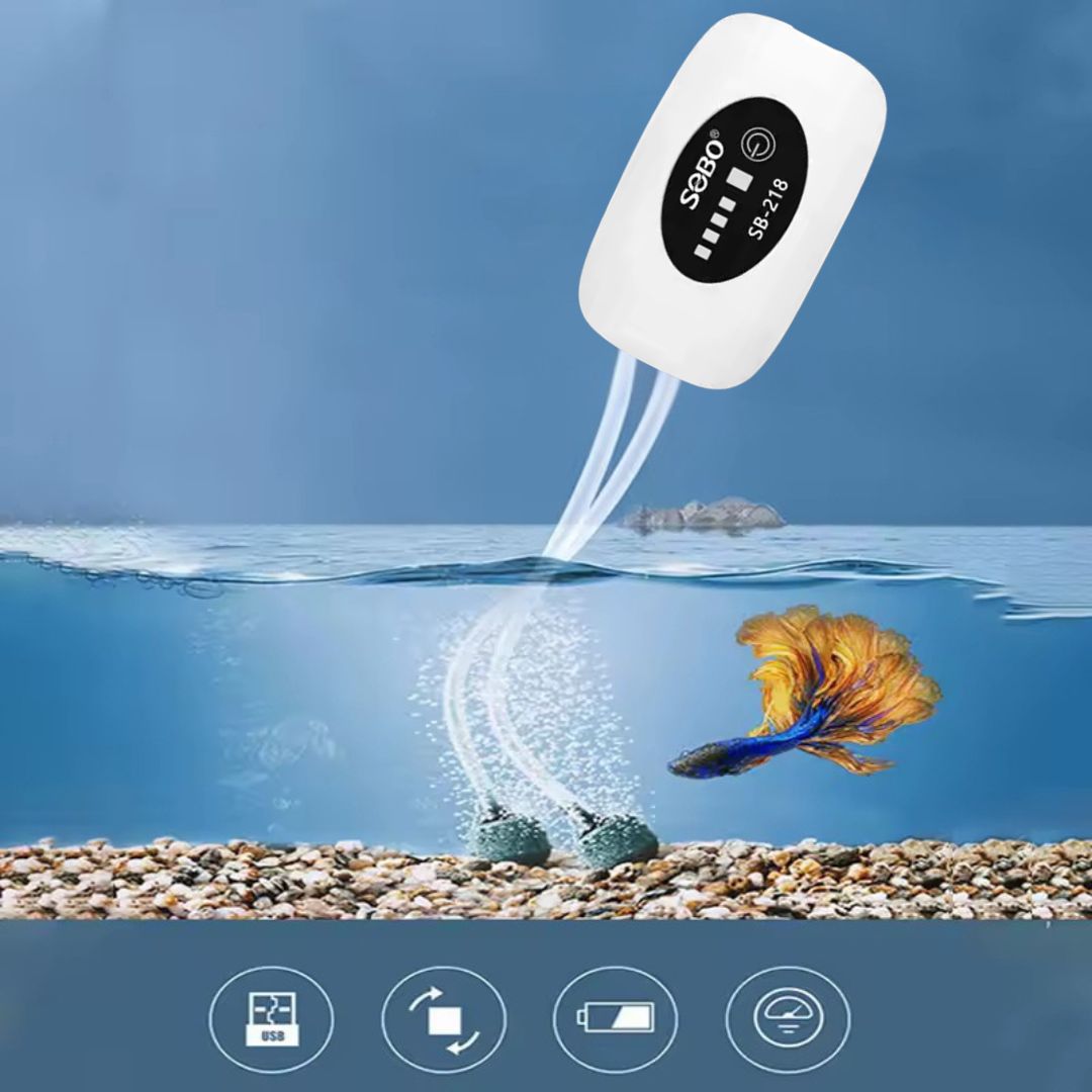 Επαναφορτιζόμενη Αεραντλία Ενυδρείου Επαναφορτιζόμενη Αεραντλία Ενυδρείου