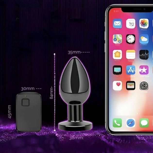 Επαναφορτιζόμενη Δονούμενη Μεταλλική Πρωκτική Σφήνα - Με 10 Λειτουργίες Δόνησης & Τηλεχειριστήριο Επαναφορτιζόμενη Δονούμενη Μεταλλική Πρωκτική Σφήνα - Με 10 Λειτουργίες Δόνησης & Τηλεχειριστήριο