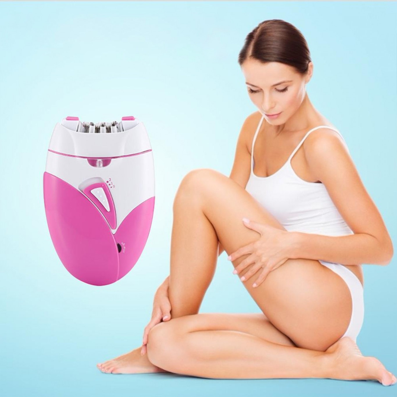 Επαναφορτιζόμενη Γυναικεία Αποτριχωτική Μηχανή για Σώμα & Μπικίνι Kemei KM-189A (Άσπρο-Ροζ) Επαναφορτιζόμενη Γυναικεία Αποτριχωτική Μηχανή για Σώμα & Μπικίνι Kemei KM-189A (Άσπρο-Ροζ)
