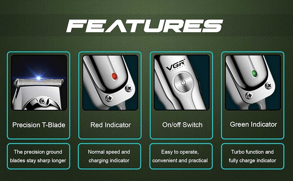 Επαναφορτιζόμενη Κουρευτική Μηχανή - VGR Επαναφορτιζόμενη Κουρευτική Μηχανή - VGR