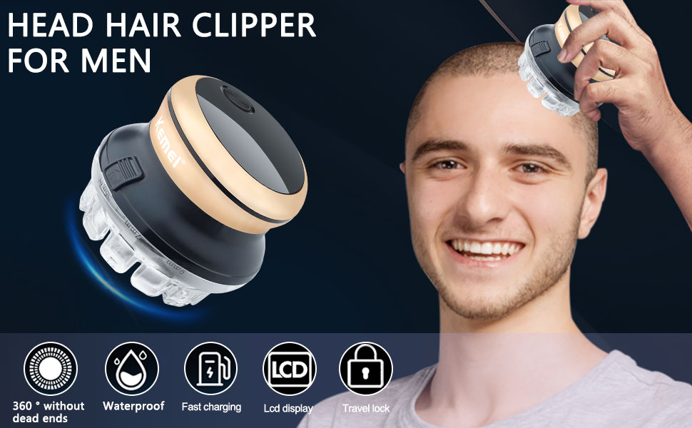 Επαναφορτιζόμενη Κουρευτική Μηχανή με Περιστρεφόμενη Κεφαλή 360° & USB Φόρτιση - Για Μαλλιά, Γένια & Σώμα - Kemei Επαναφορτιζόμενη Κουρευτική Μηχανή με Περιστρεφόμενη Κεφαλή 360° & USB Φόρτιση - Για Μαλλιά, Γένια & Σώμα - Kemei