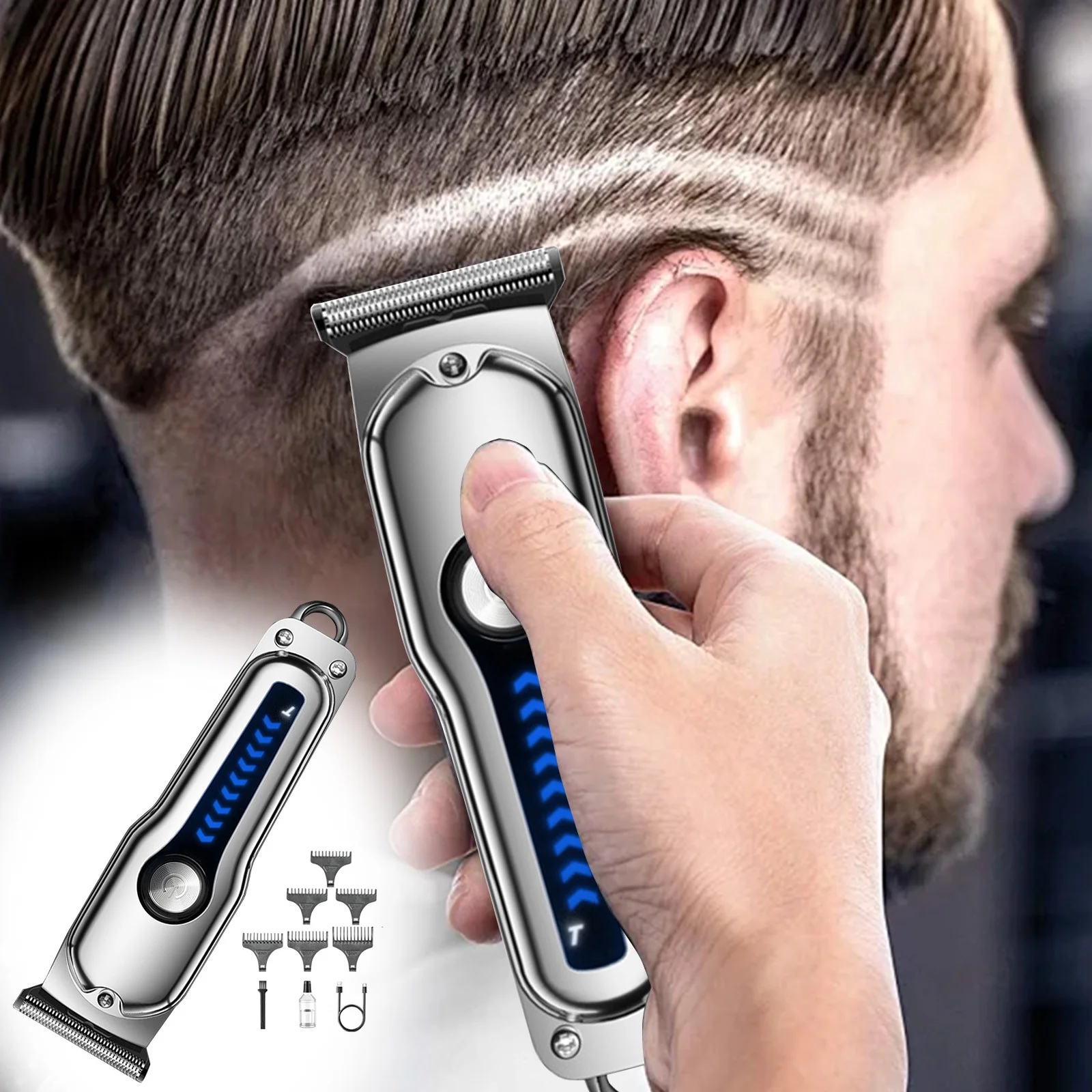 Επαναφορτιζόμενη Κουρευτική Μηχανή T-Blade 2 Ταχυτήτων Aerbes Επαναφορτιζόμενη Κουρευτική Μηχανή T-Blade 2 Ταχυτήτων Aerbes