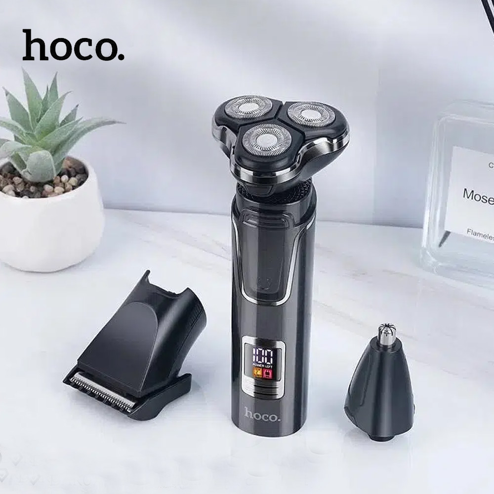 Επαναφορτιζόμενη Ξυριστική - Κουρευτική Μηχανή Μύτης και Μαλλιών 3 σε 1 Hoco Γκρι Επαναφορτιζόμενη Ξυριστική - Κουρευτική Μηχανή Μύτης και Μαλλιών 3 σε 1 Hoco Γκρι