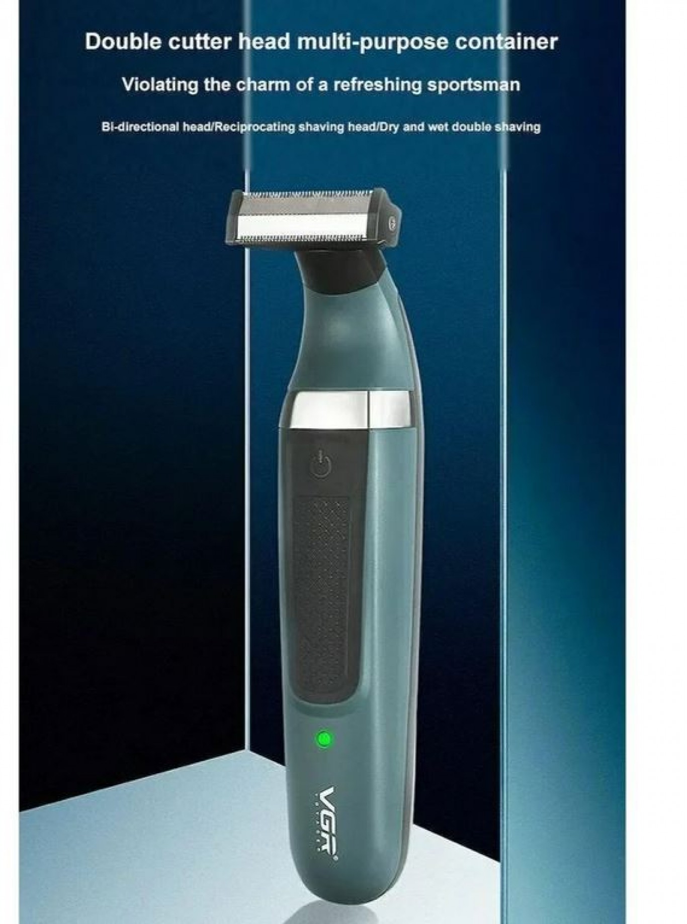 Επαναφορτιζόμενη Ξυριστική Μηχανή με Ρύθμιση Μήκους Κοπής και Ανοξείδωτη Κεφαλή VGR Επαναφορτιζόμενη Ξυριστική Μηχανή με Ρύθμιση Μήκους Κοπής και Ανοξείδωτη Κεφαλή VGR