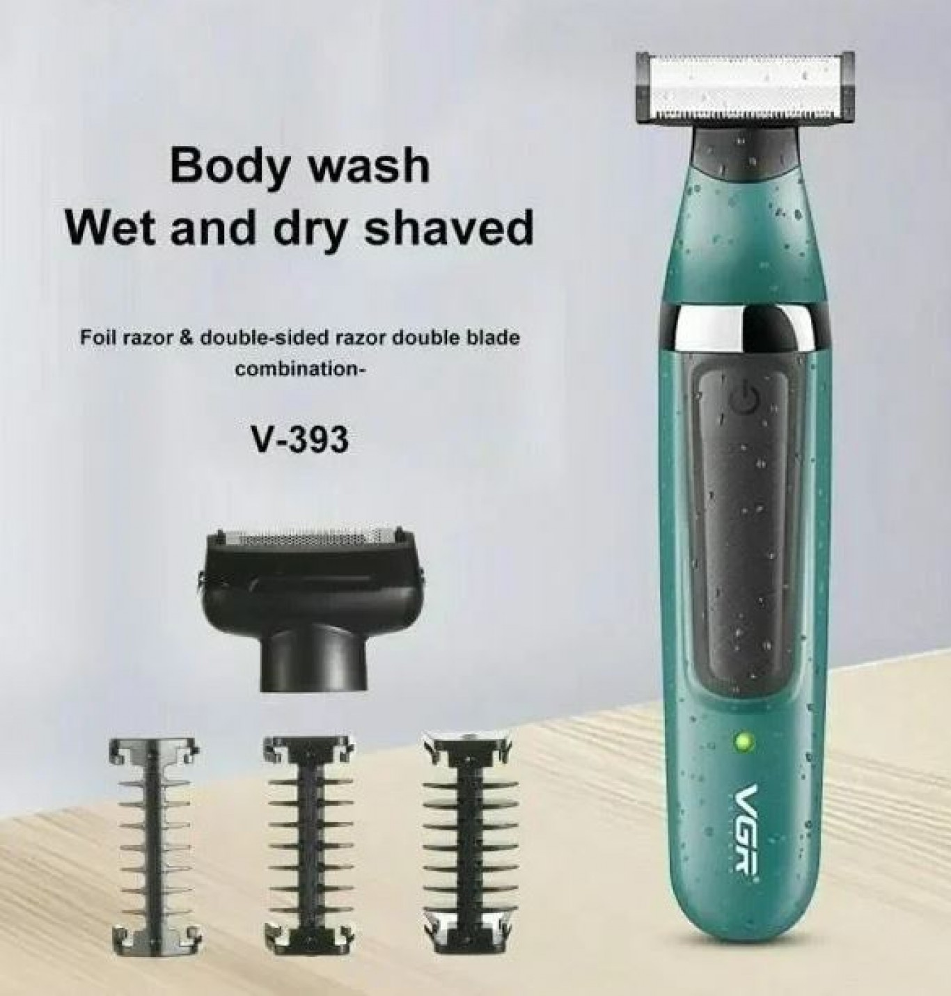 Επαναφορτιζόμενη Ξυριστική Μηχανή με Ρύθμιση Μήκους Κοπής και Ανοξείδωτη Κεφαλή VGR Επαναφορτιζόμενη Ξυριστική Μηχανή με Ρύθμιση Μήκους Κοπής και Ανοξείδωτη Κεφαλή VGR