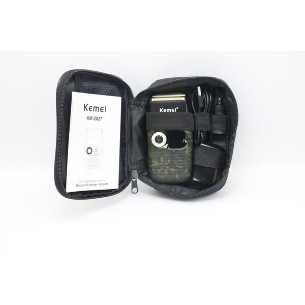 Επαναφορτιζόμενη Ξυριστική Μηχανή Προσώπου και Σώματος Υποαλλεργική και Ρυθμιζόμενη Kemei Πράσινο Επαναφορτιζόμενη Ξυριστική Μηχανή Προσώπου και Σώματος Υποαλλεργική και Ρυθμιζόμενη Kemei Πράσινο