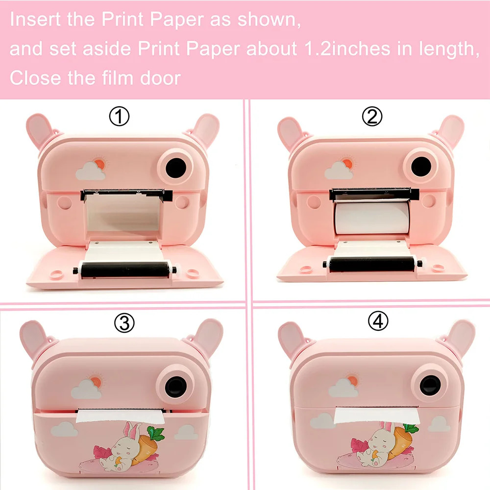 Επαναφορτιζόμενη Παιδική Φωτογραφική Μηχανή με Θερμική Εκτύπωση, Χωρίς Μελάνι & Εφαρμογή WiFi - Pink Flamingo Επαναφορτιζόμενη Παιδική Φωτογραφική Μηχανή με Θερμική Εκτύπωση, Χωρίς Μελάνι & Εφαρμογή WiFi - Pink Flamingo