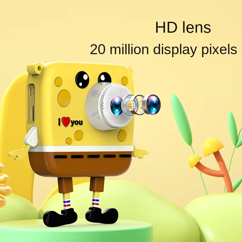 Επαναφορτιζόμενη Παιδική Ψηφιακή Φωτογραφική Μηχανή 1080P & Βιντεοκάμερα - Μπομπ Σφουγγαράκης Επαναφορτιζόμενη Παιδική Ψηφιακή Φωτογραφική Μηχανή 1080P & Βιντεοκάμερα - Μπομπ Σφουγγαράκης