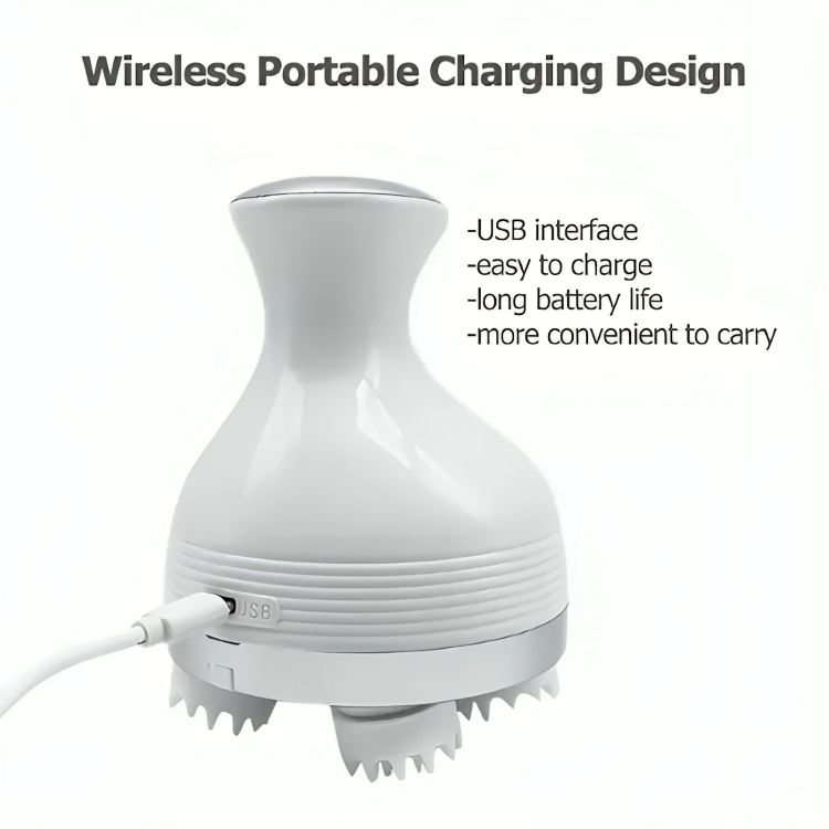 Επαναφορτιζόμενη Περιστρεφόμενη Συσκευή Μασάζ Κεφαλιού Επαναφορτιζόμενη Περιστρεφόμενη Συσκευή Μασάζ Κεφαλιού