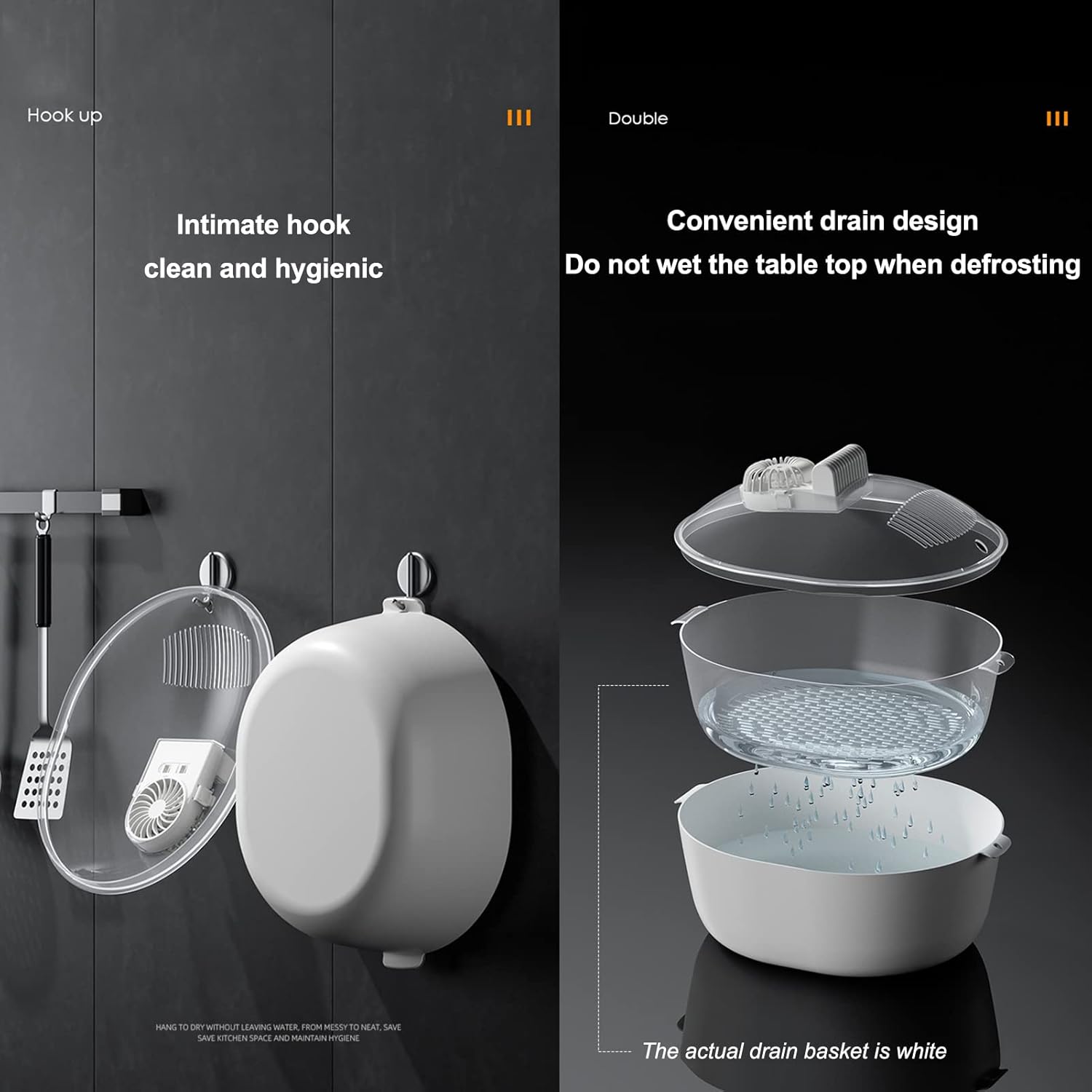 Επαναφορτιζόμενη Πολυλειτουργική Συσκευή Απόψυξης Τροφίμων, Αποστείρωσης, Συντήρησης και Αποθήκευσης με Καλάθι Αποστράγγισης Επαναφορτιζόμενη Πολυλειτουργική Συσκευή Απόψυξης Τροφίμων, Αποστείρωσης, Συντήρησης και Αποθήκευσης με Καλάθι Αποστράγγισης