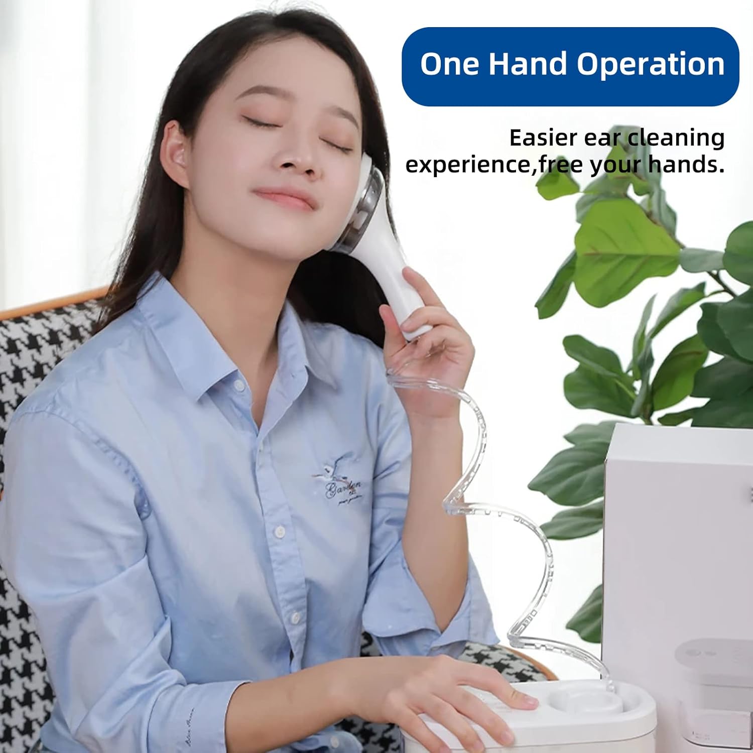 Επαναφορτιζόμενη Συσκευή Καθαρισμού Αυτιών με Νερό για Ενήλικες & Παιδιά με 4 Ρυθμίσεις Επαναφορτιζόμενη Συσκευή Καθαρισμού Αυτιών με Νερό για Ενήλικες & Παιδιά με 4 Ρυθμίσεις