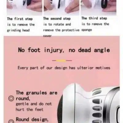 Επαναφορτιζόμενη Συσκευή Περιποίησης Πέλματος και Απομάκρυνσης Κάλων Με Απορρόφηση-Callus Remover Επαναφορτιζόμενη Συσκευή Περιποίησης Πέλματος και Απομάκρυνσης Κάλων Με Απορρόφηση-Callus Remover