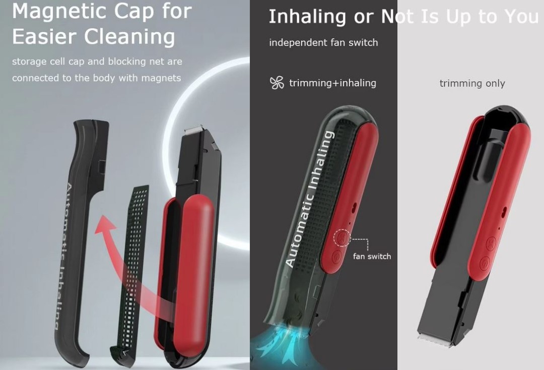 Επαναφορτιζόμενη Ηλεκτρική USB Κουρευτική Μηχανή για Κατοικίδια με Λειτουργία Αναρρόφησης Τριχών Επαναφορτιζόμενη Ηλεκτρική USB Κουρευτική Μηχανή για Κατοικίδια με Λειτουργία Αναρρόφησης Τριχών